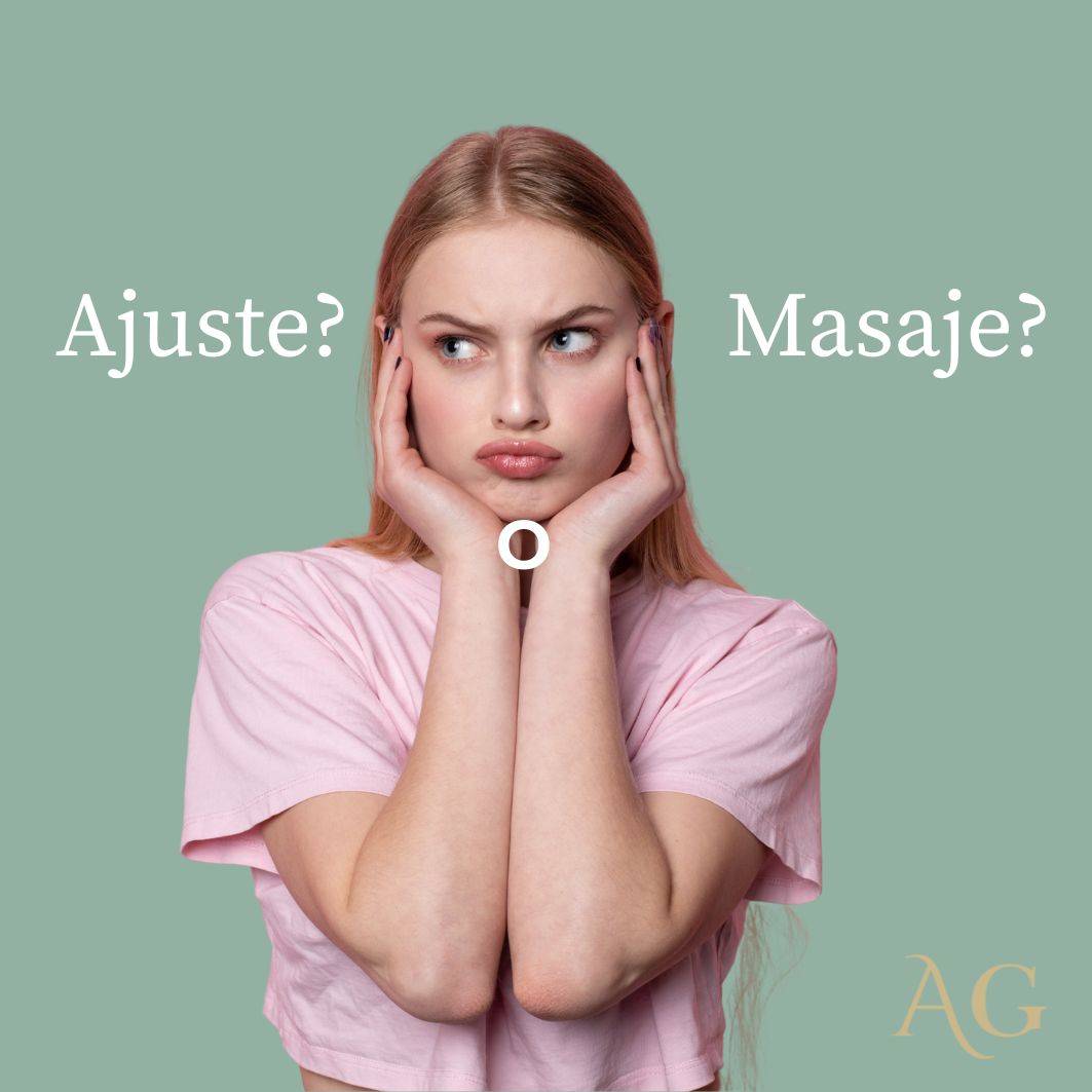 Diferencia entre masaje terapéutico y ajuste quiropráctico para aliviar dolor muscular y mejorar postura